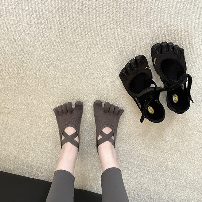 Medias Para Pilates Y Yoga - Женские носки для йоги с перекрестными